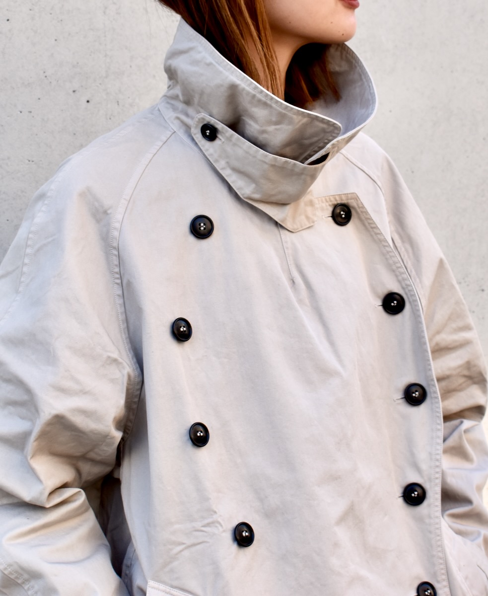NHT2201BC (コート) MEDIUM WEIGHT COTTON TWILL OVERDYE DOUBLE OVER COAT