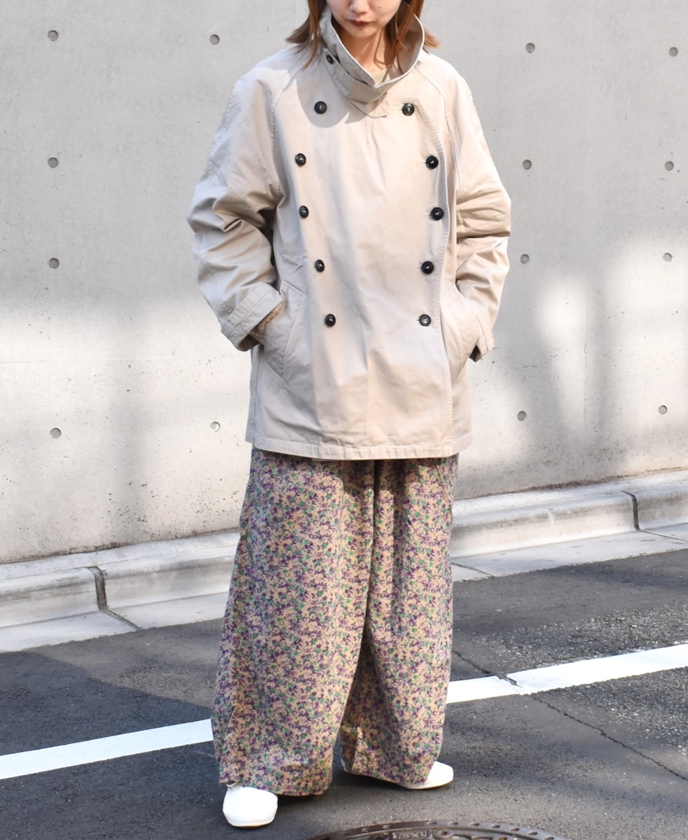 NHT2201BC (コート) MEDIUM WEIGHT COTTON TWILL OVERDYE DOUBLE OVER COAT