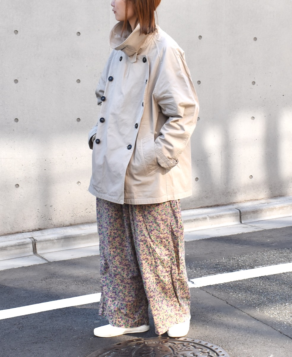 NHT2201BC (コート) MEDIUM WEIGHT COTTON TWILL OVERDYE DOUBLE OVER COAT