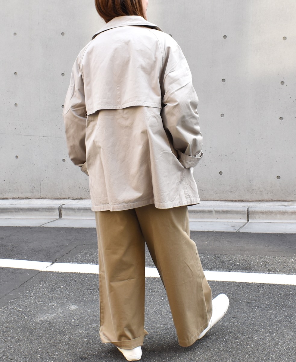 NHT2201BC (コート) MEDIUM WEIGHT COTTON TWILL OVERDYE DOUBLE OVER COAT