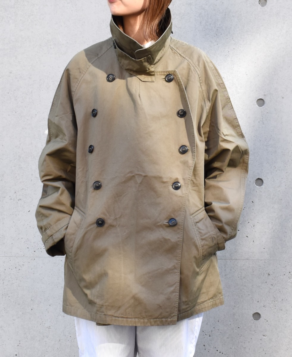 NHT2201BC (コート) MEDIUM WEIGHT COTTON TWILL OVERDYE DOUBLE OVER COAT
