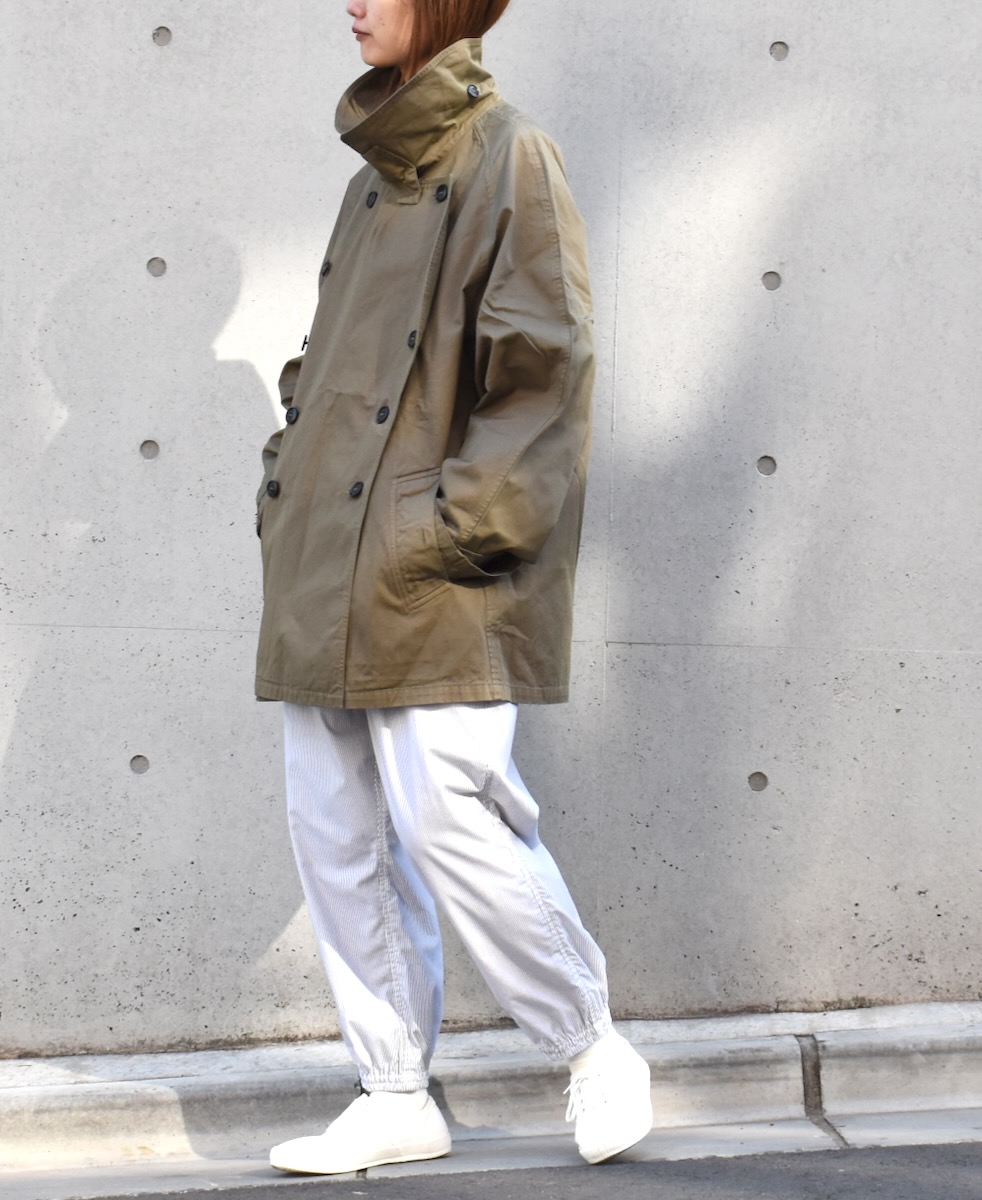 NHT2201BC (コート) MEDIUM WEIGHT COTTON TWILL OVERDYE DOUBLE OVER COAT