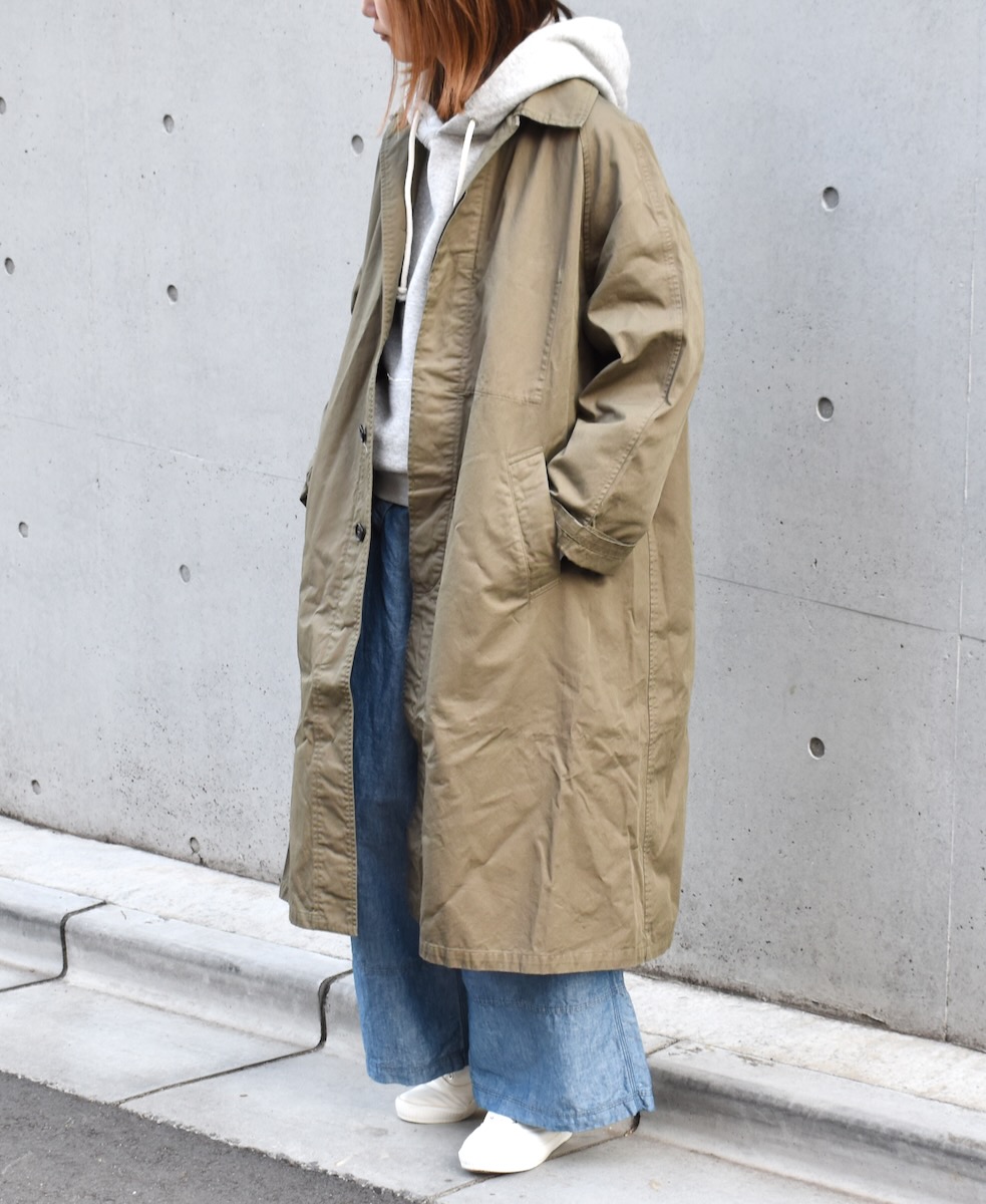 NHT2051BC (コート) MEDIUM WEIGHT COTTON TWILL OVERDYE BALMACAAN COAT