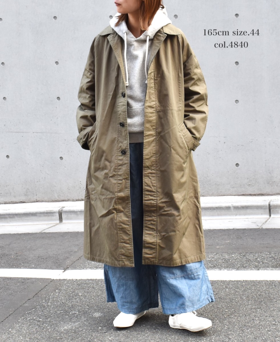 NHT2051BC (コート) MEDIUM WEIGHT COTTON TWILL OVERDYE BALMACAAN COAT