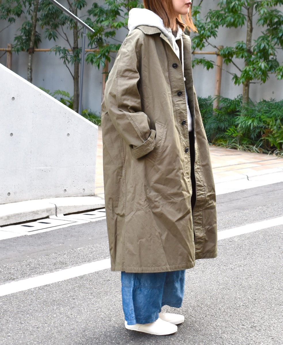 NHT2051BC (コート) MEDIUM WEIGHT COTTON TWILL OVERDYE BALMACAAN COAT