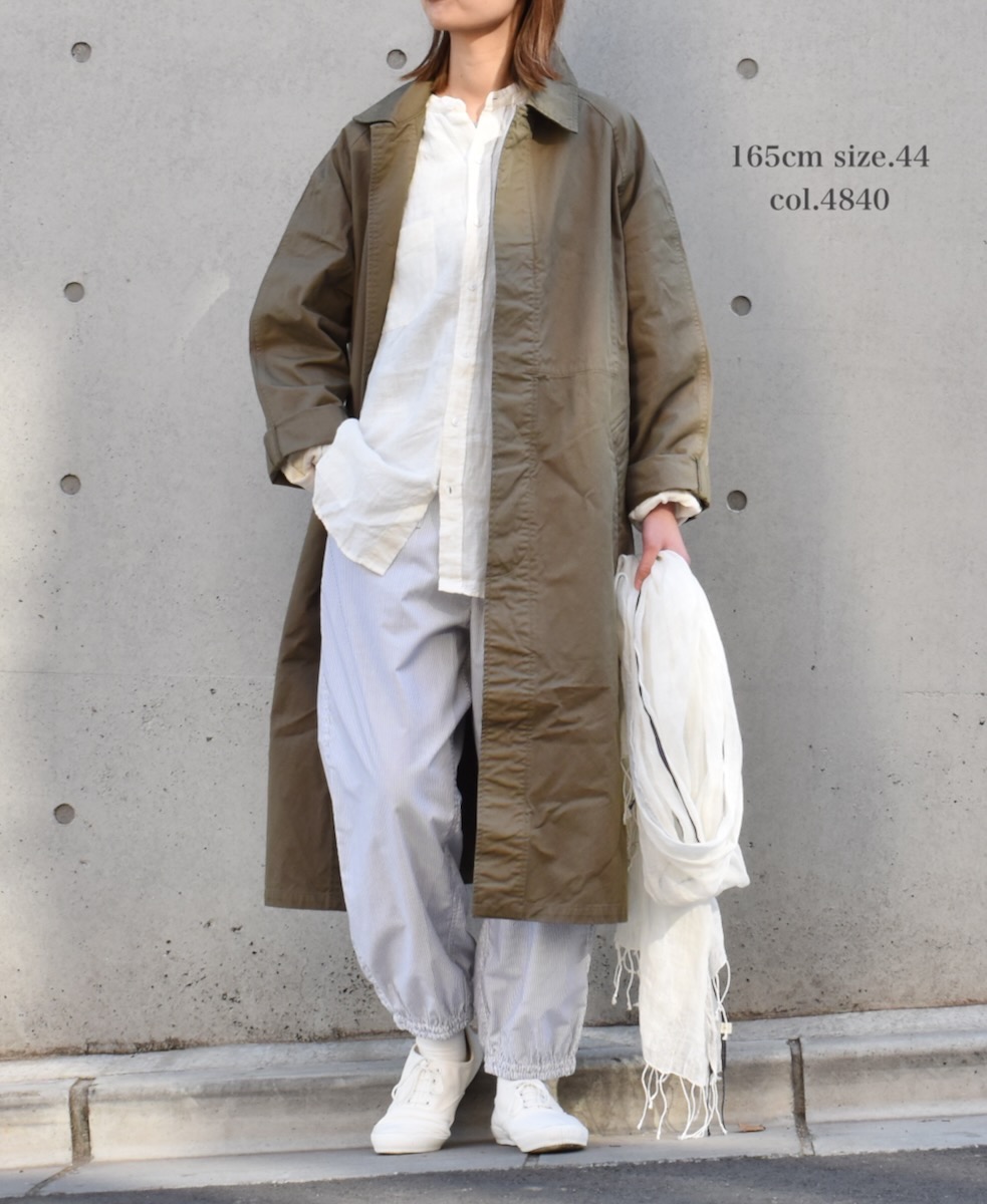 NHT2051BC (コート) MEDIUM WEIGHT COTTON TWILL OVERDYE BALMACAAN COAT