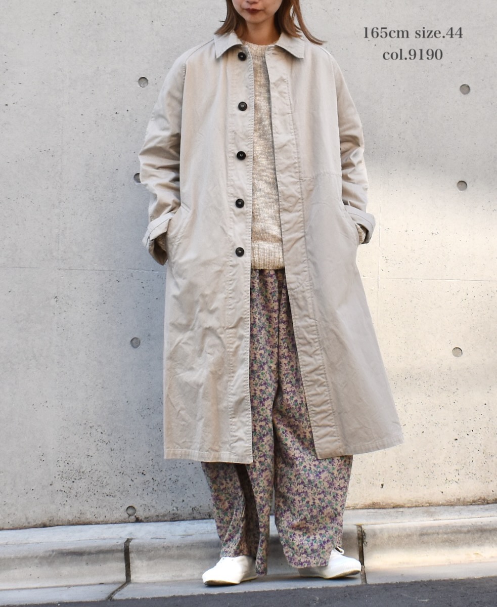 NHT2051BC (コート) MEDIUM WEIGHT COTTON TWILL OVERDYE BALMACAAN COAT