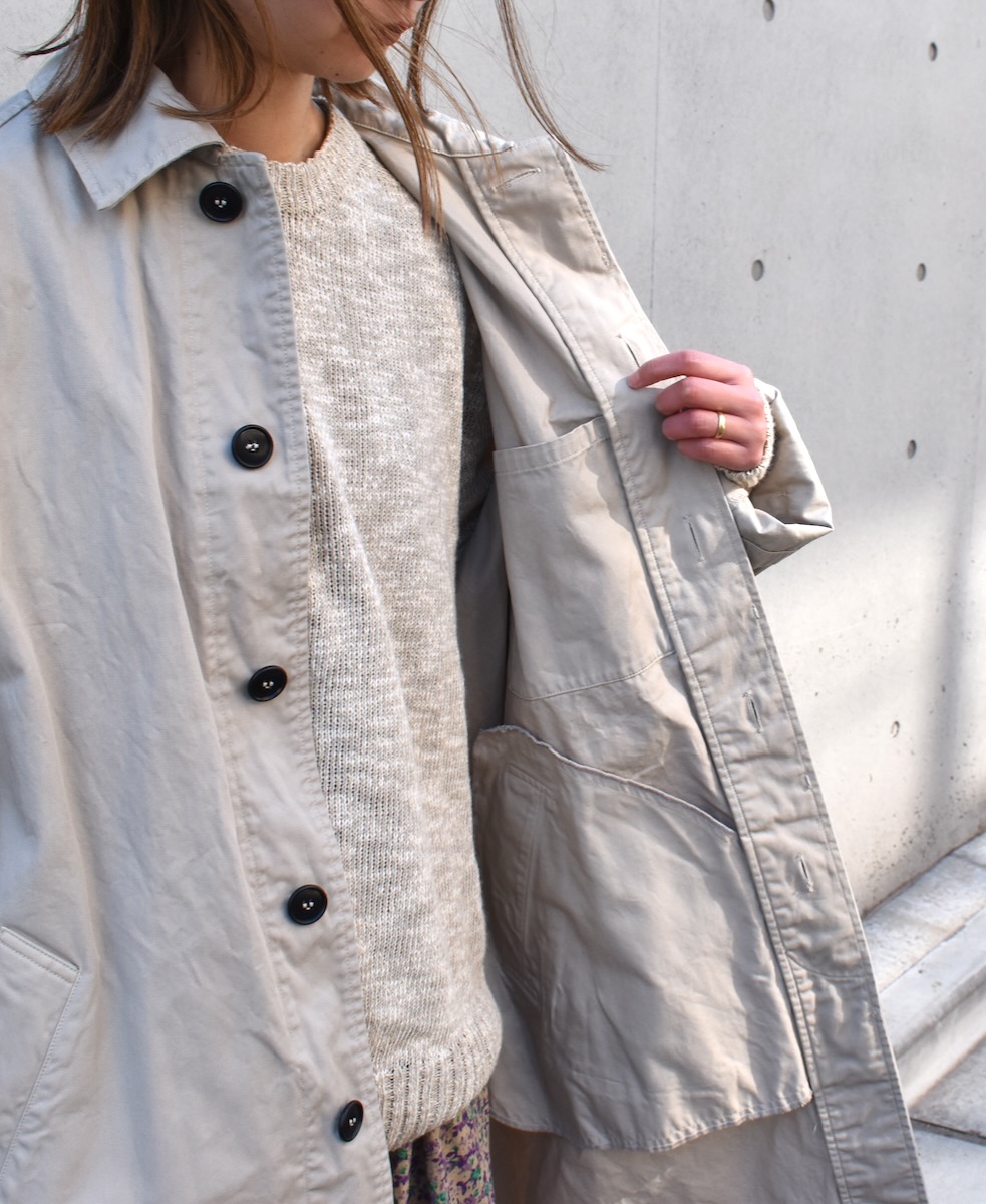 NHT2051BC (コート) MEDIUM WEIGHT COTTON TWILL OVERDYE BALMACAAN COAT