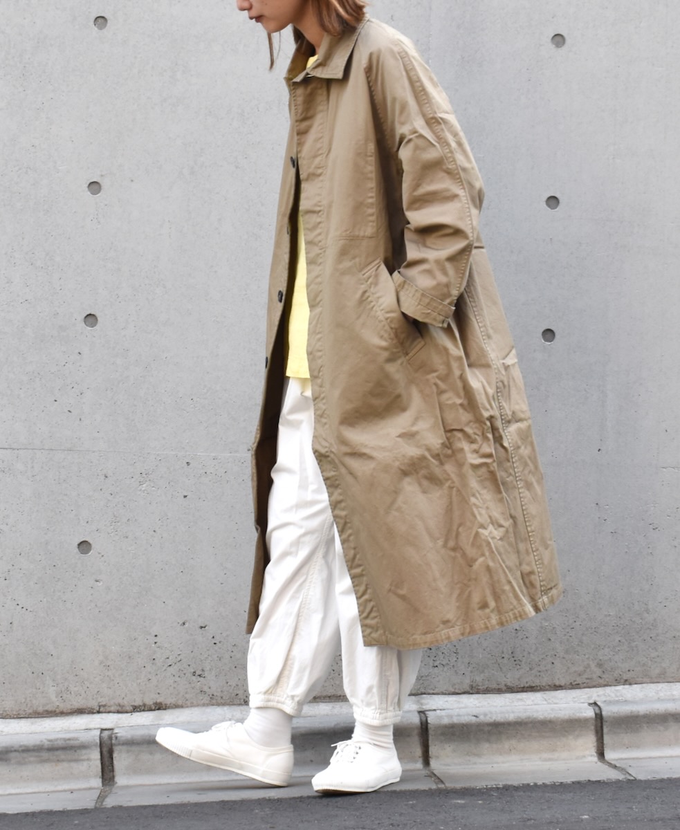 NHT2051BC (コート) MEDIUM WEIGHT COTTON TWILL OVERDYE BALMACAAN COAT