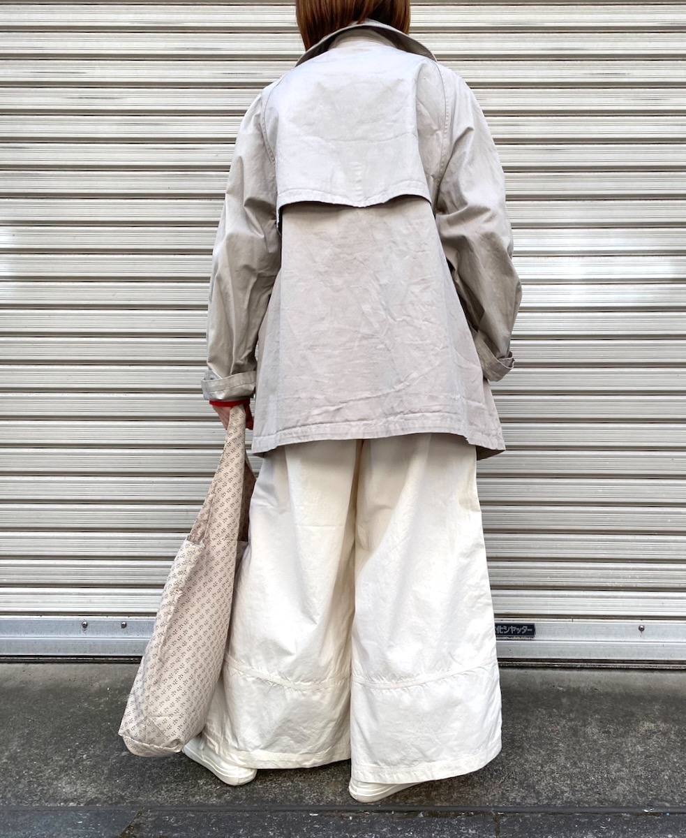 NHT2201BC (コート) MEDIUM WEIGHT COTTON TWILL OVERDYE DOUBLE OVER COAT