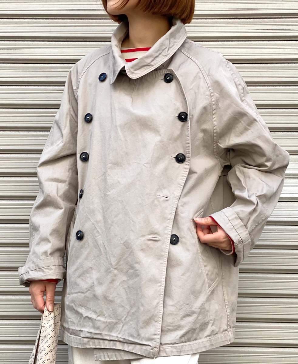 NHT2201BC (コート) MEDIUM WEIGHT COTTON TWILL OVERDYE DOUBLE OVER COAT
