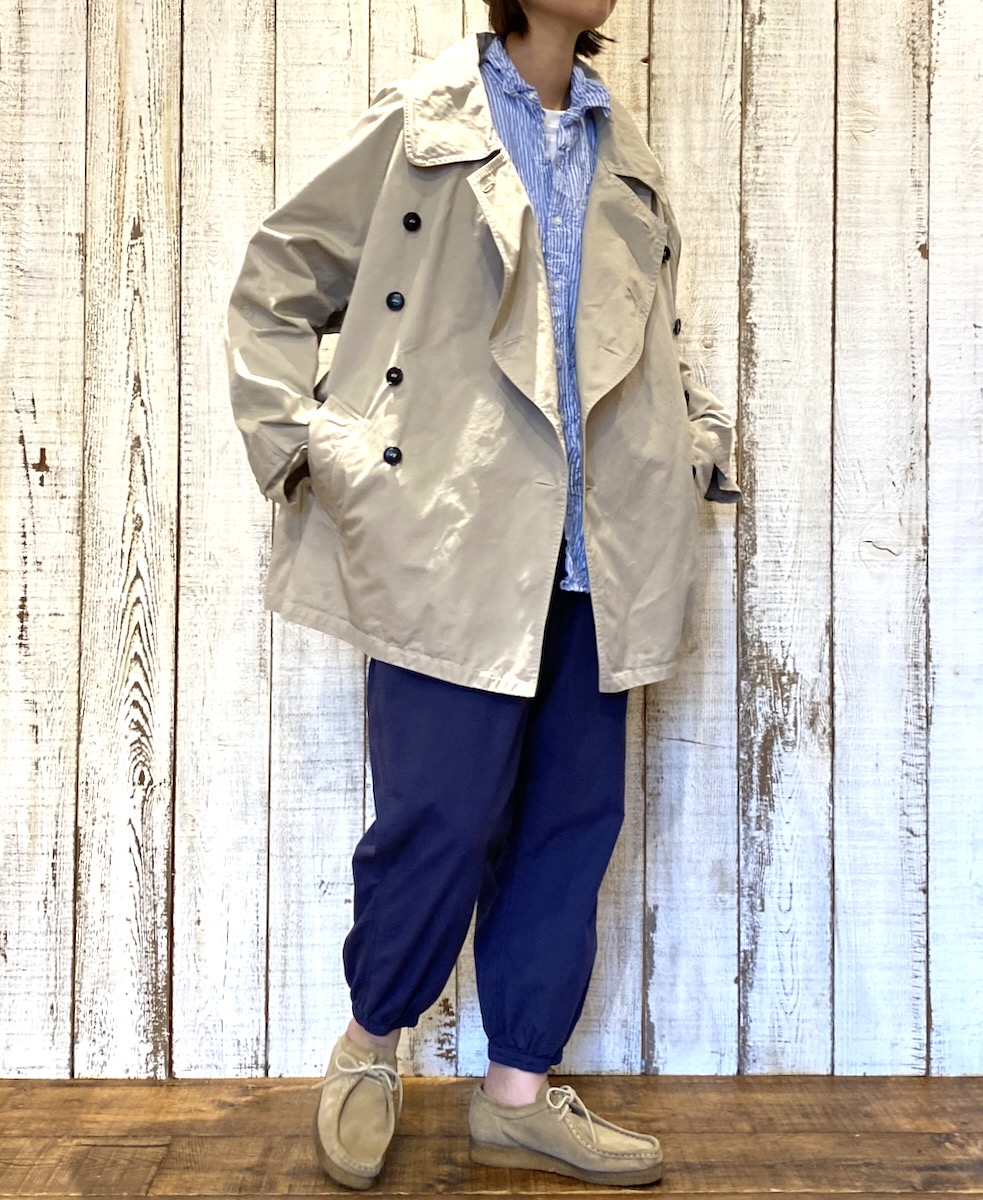 NHT2201BC (コート) MEDIUM WEIGHT COTTON TWILL OVERDYE DOUBLE OVER COAT