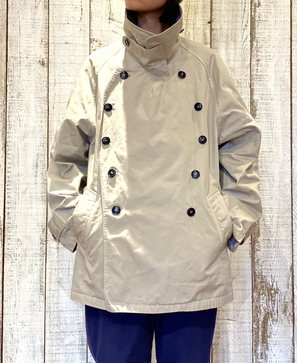 NHT2201BC (コート) MEDIUM WEIGHT COTTON TWILL OVERDYE DOUBLE OVER COAT