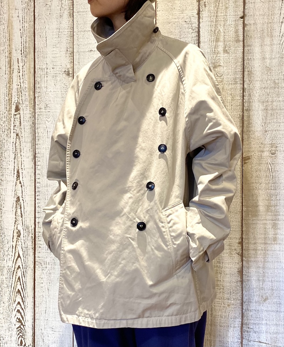 NHT2201BC (コート) MEDIUM WEIGHT COTTON TWILL OVERDYE DOUBLE OVER COAT