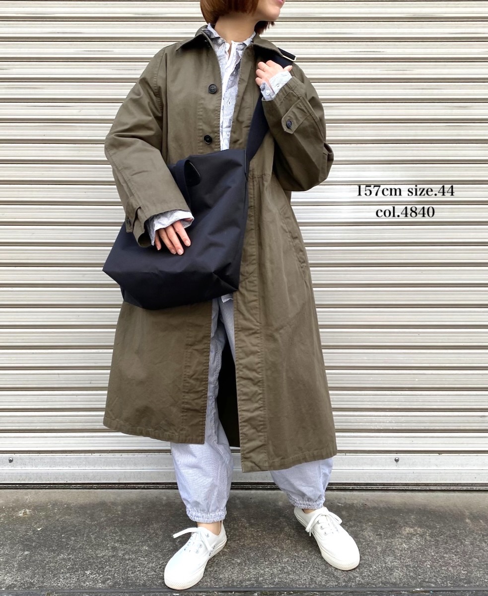 NHT2051BC (コート) MEDIUM WEIGHT COTTON TWILL OVERDYE BALMACAAN COAT