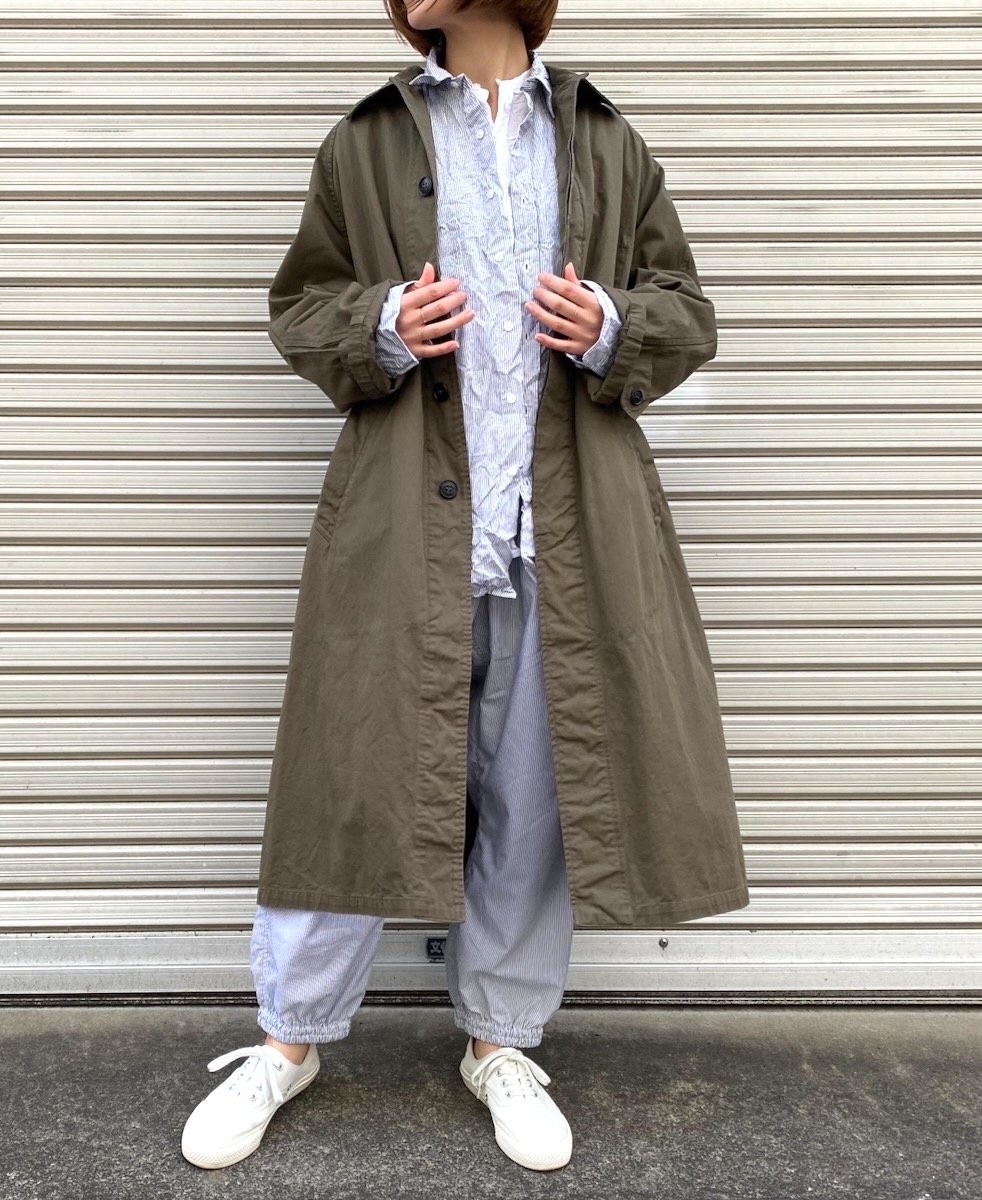 NHT2051BC (コート) MEDIUM WEIGHT COTTON TWILL OVERDYE BALMACAAN COAT