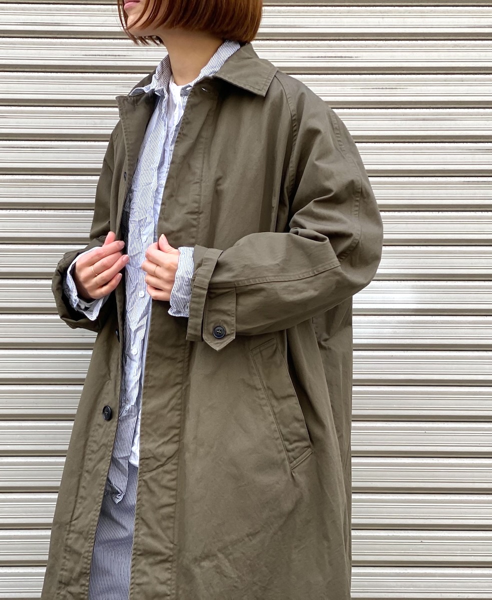 NHT2051BC (コート) MEDIUM WEIGHT COTTON TWILL OVERDYE BALMACAAN COAT