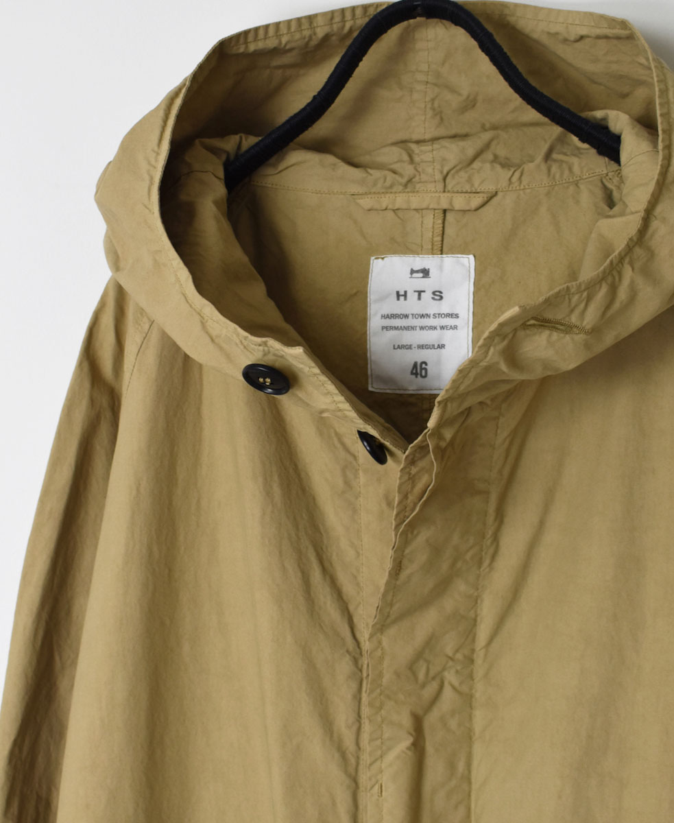 NHT2301TC (コート) LIGHT WEIGHT COTTON OVERDYE HOODED COAT WITH BELT