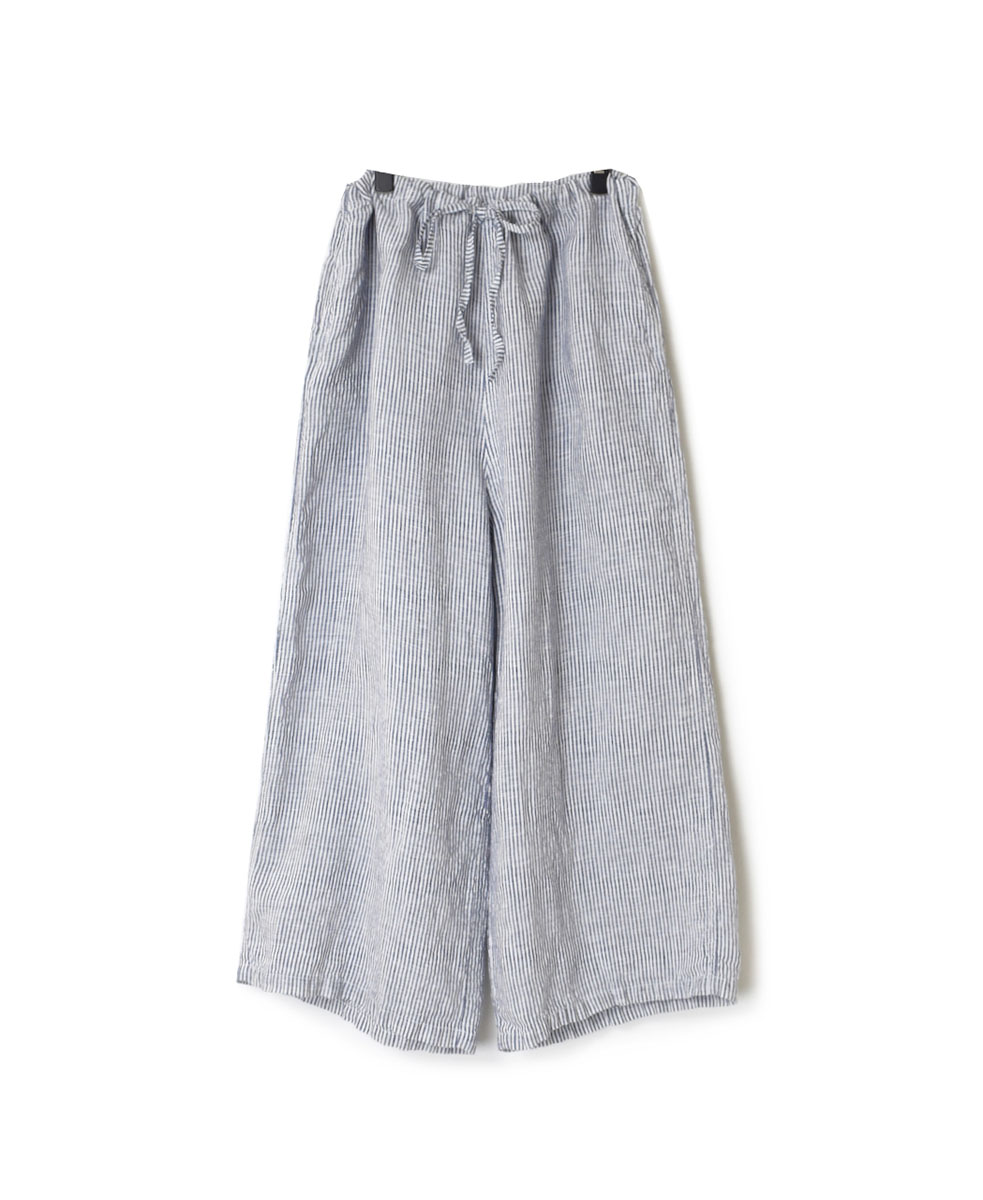 LNHT1713LS (パンツ) LINEN STRIPE EASY PANTS