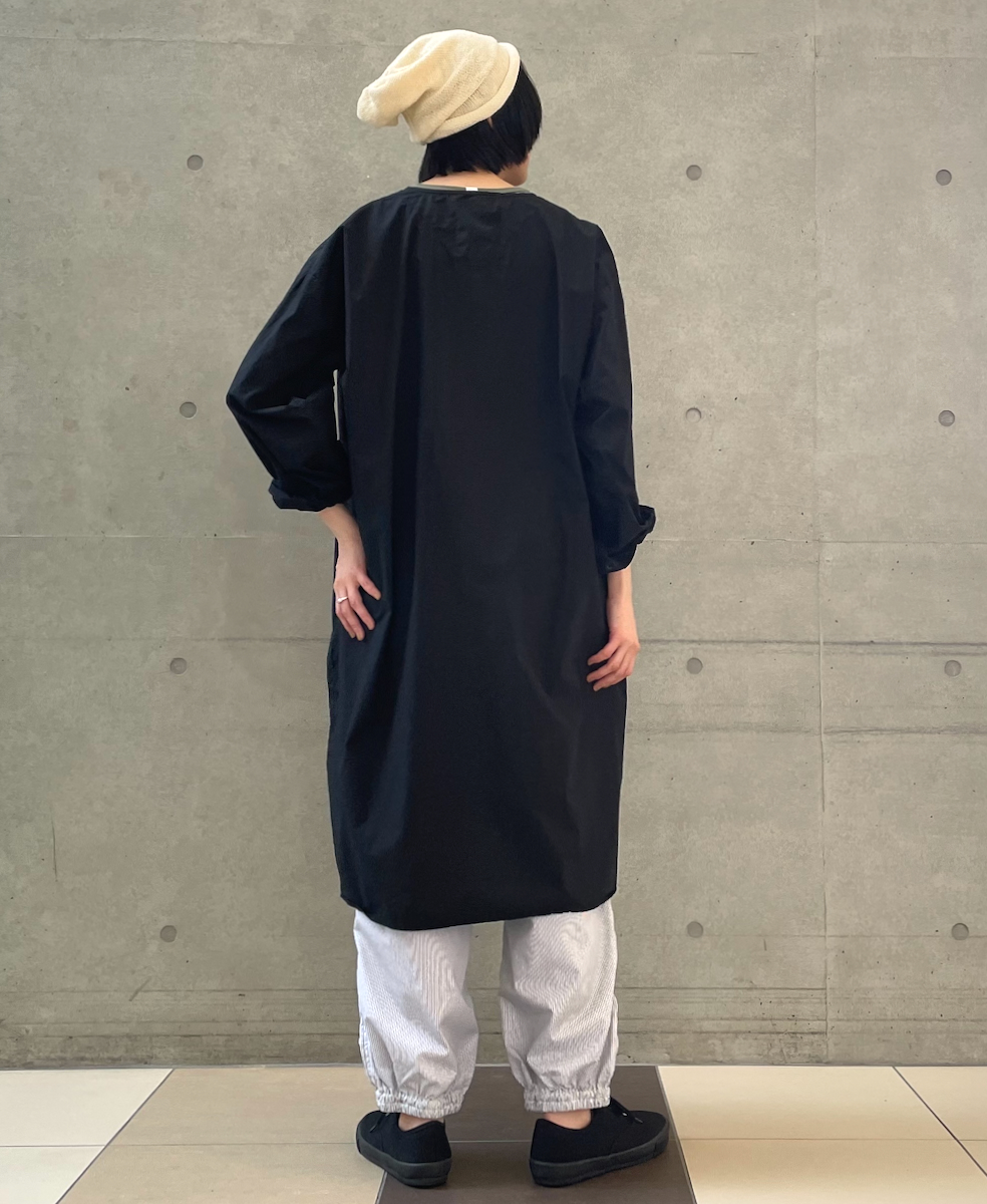 INHT2301CP (ロングシャツ) 60s COTTON POPLIN HENLEY NECK LONG SHIRT