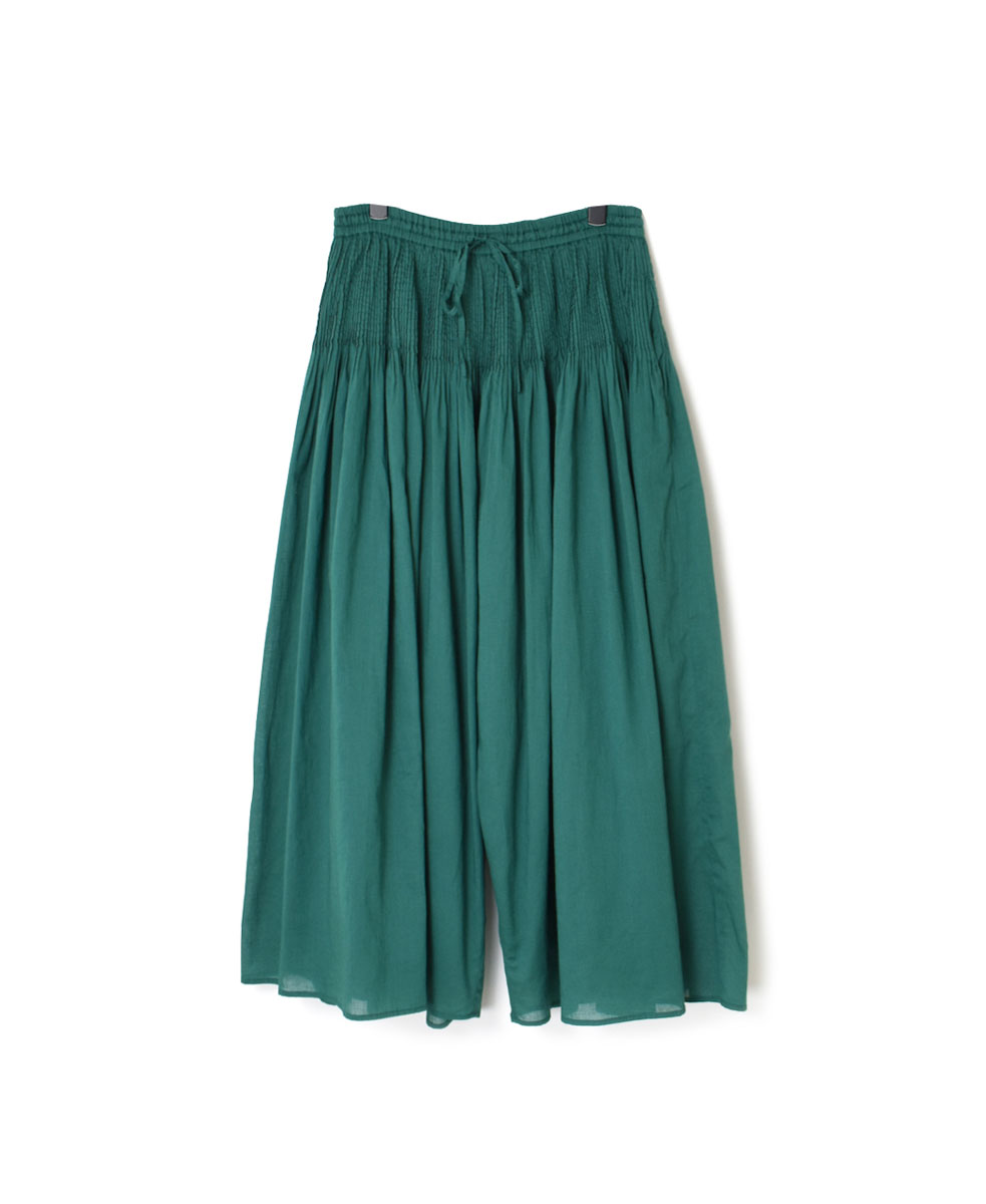NMDS23125 (キュロット) 80’S ORGANIC VOILE PLAIN CULOTTES WITH MINI PINTUCK