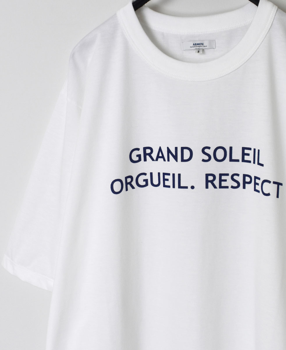 NFA1802P36 (Tシャツ) "GRAND SOLEIL" 4.4oz COTTO JERSEY CREW-NECK OVERSIZED S/SL PRINT T-SHIRT