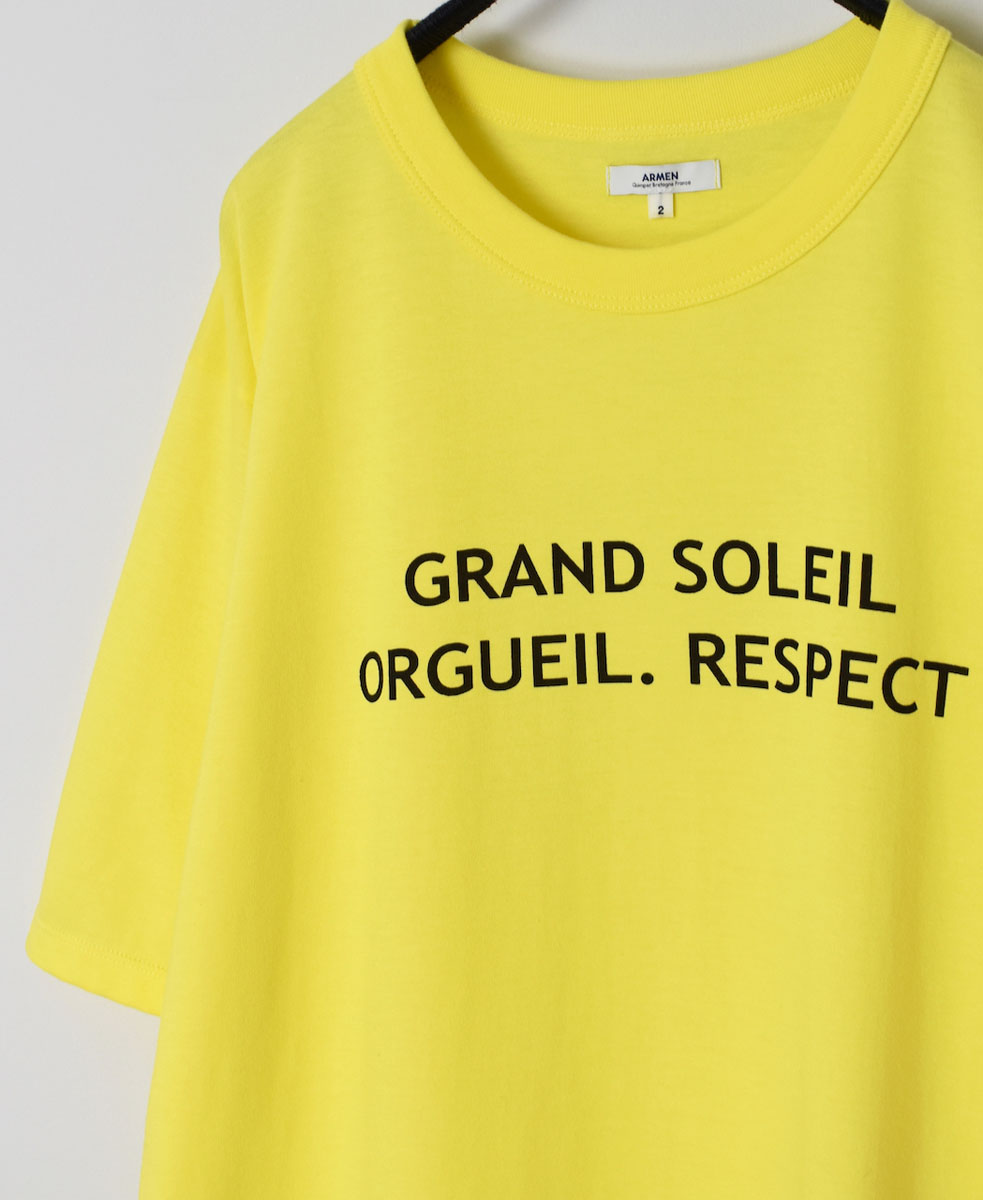 NFA1802P36 (Tシャツ) "GRAND SOLEIL" 4.4oz COTTO JERSEY CREW-NECK OVERSIZED S/SL PRINT T-SHIRT