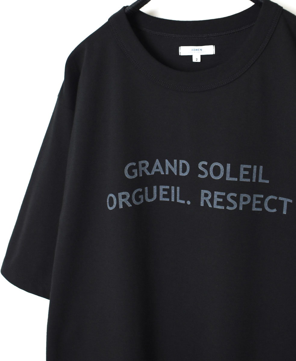 NFA1802P36 (Tシャツ) "GRAND SOLEIL" 4.4oz COTTO JERSEY CREW-NECK OVERSIZED S/SL PRINT T-SHIRT