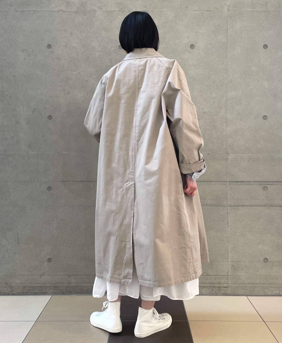 NHT2051BC (コート) MEDIUM WEIGHT COTTON TWILL OVERDYE BALMACAAN COAT