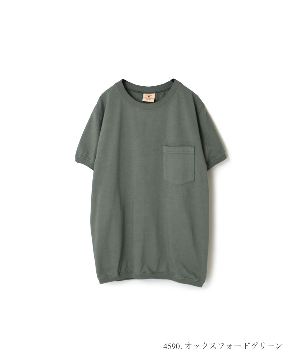 NGT9801P (Tシャツ) CREW NECK S/SL POCKET-T CUFF AND HEM RIB