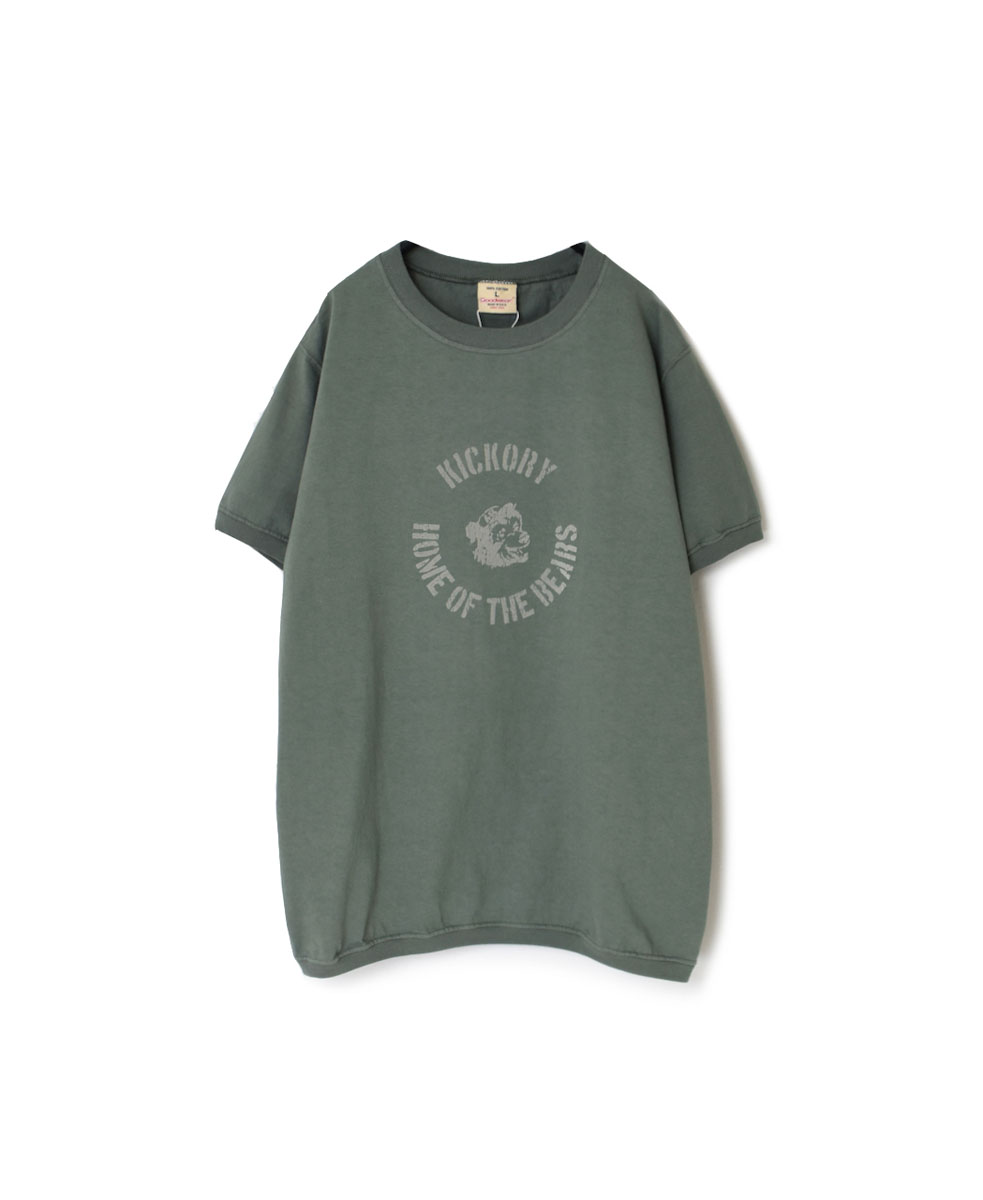 NGT9801 0734 (Tシャツ) 7.2oz "BEAR" CREW-NECK S/SL TEE CUFF AND HEM RIB