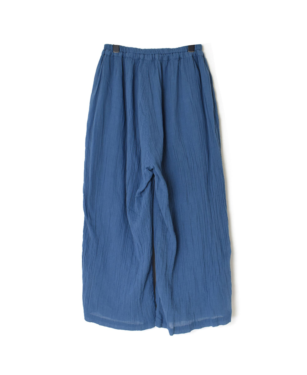 INAM2251GD (パンツ) SINGLE GAUZE OVERDYED GATHERED EASY PANTS