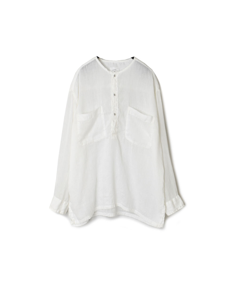 IMDSH2301D (シャツ) KHADI COTTON / LINEN (OVERDYE&WASH) PULLOVER SHIRT