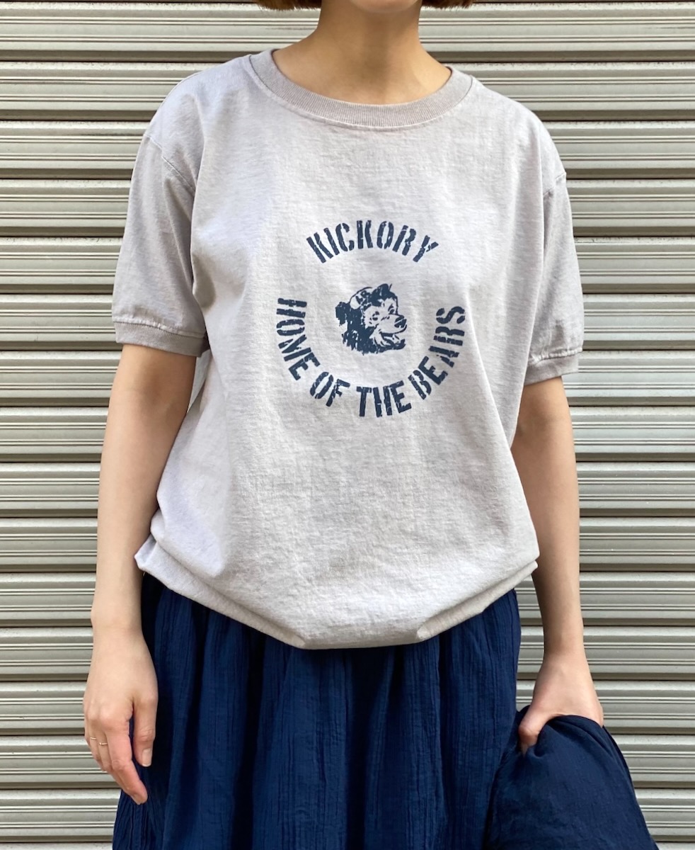 NGT9801 0734 (Tシャツ) 7.2oz "BEAR" CREW-NECK S/SL TEE CUFF AND HEM RIB