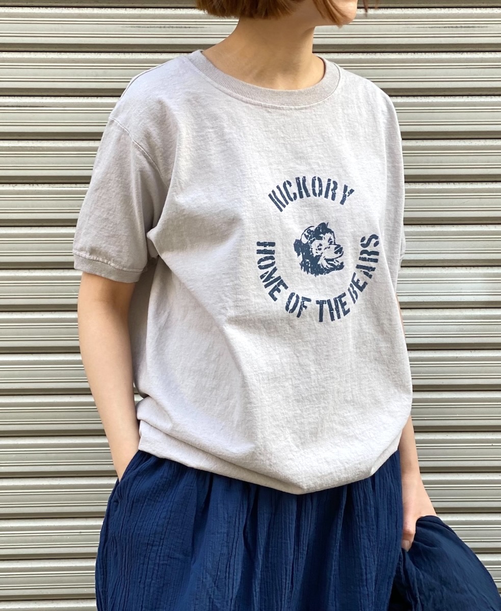 NGT9801 0734 (Tシャツ) 7.2oz "BEAR" CREW-NECK S/SL TEE CUFF AND HEM RIB