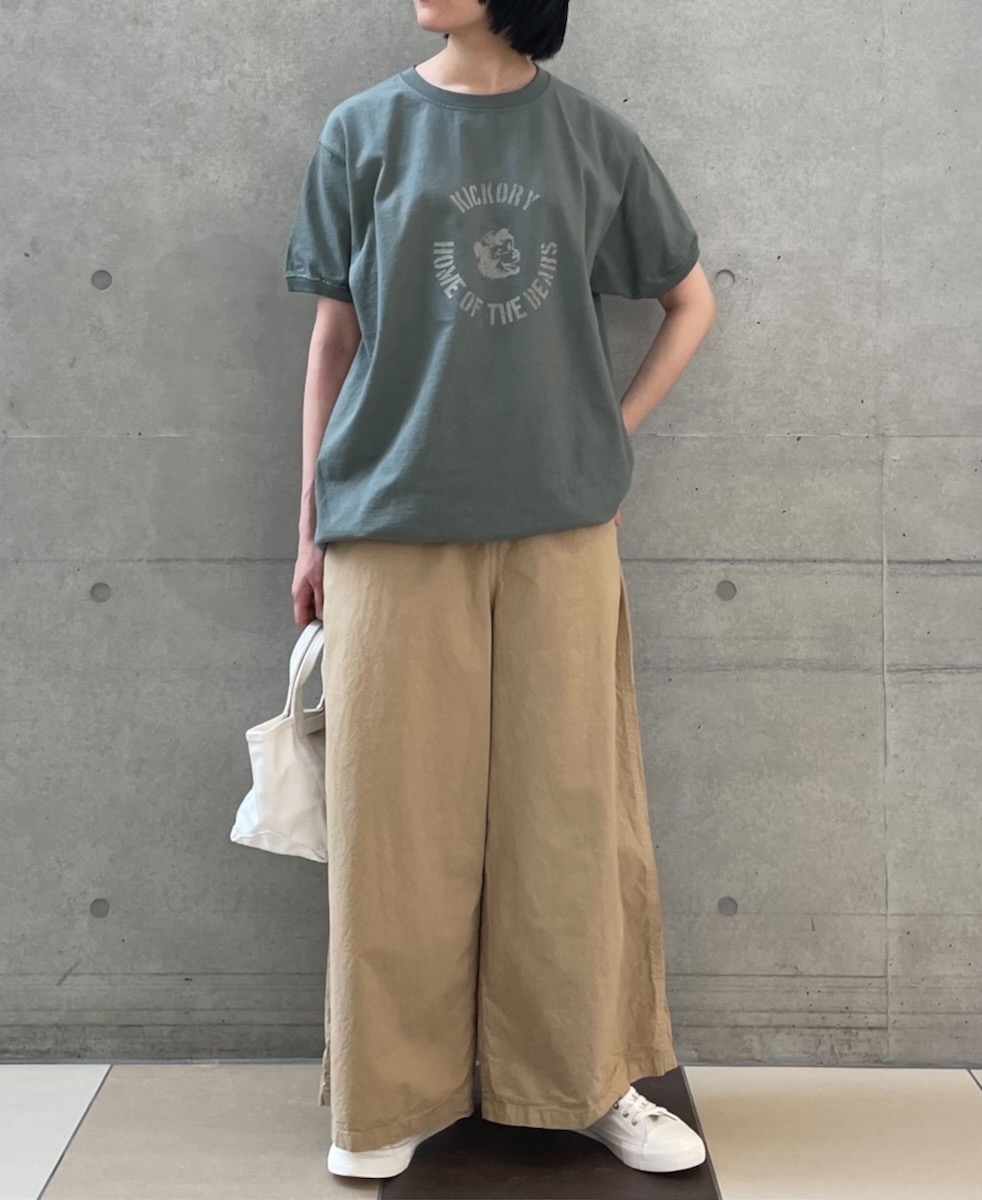 NGT9801 0734 (Tシャツ) 7.2oz "BEAR" CREW-NECK S/SL TEE CUFF AND HEM RIB