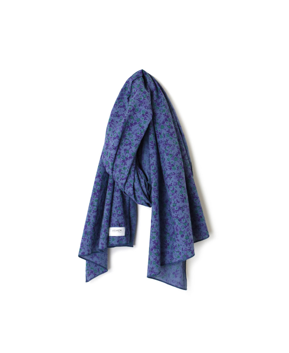 INAM2202FD (ストール) COTTON SMALL FLOWER PRINT STOLE