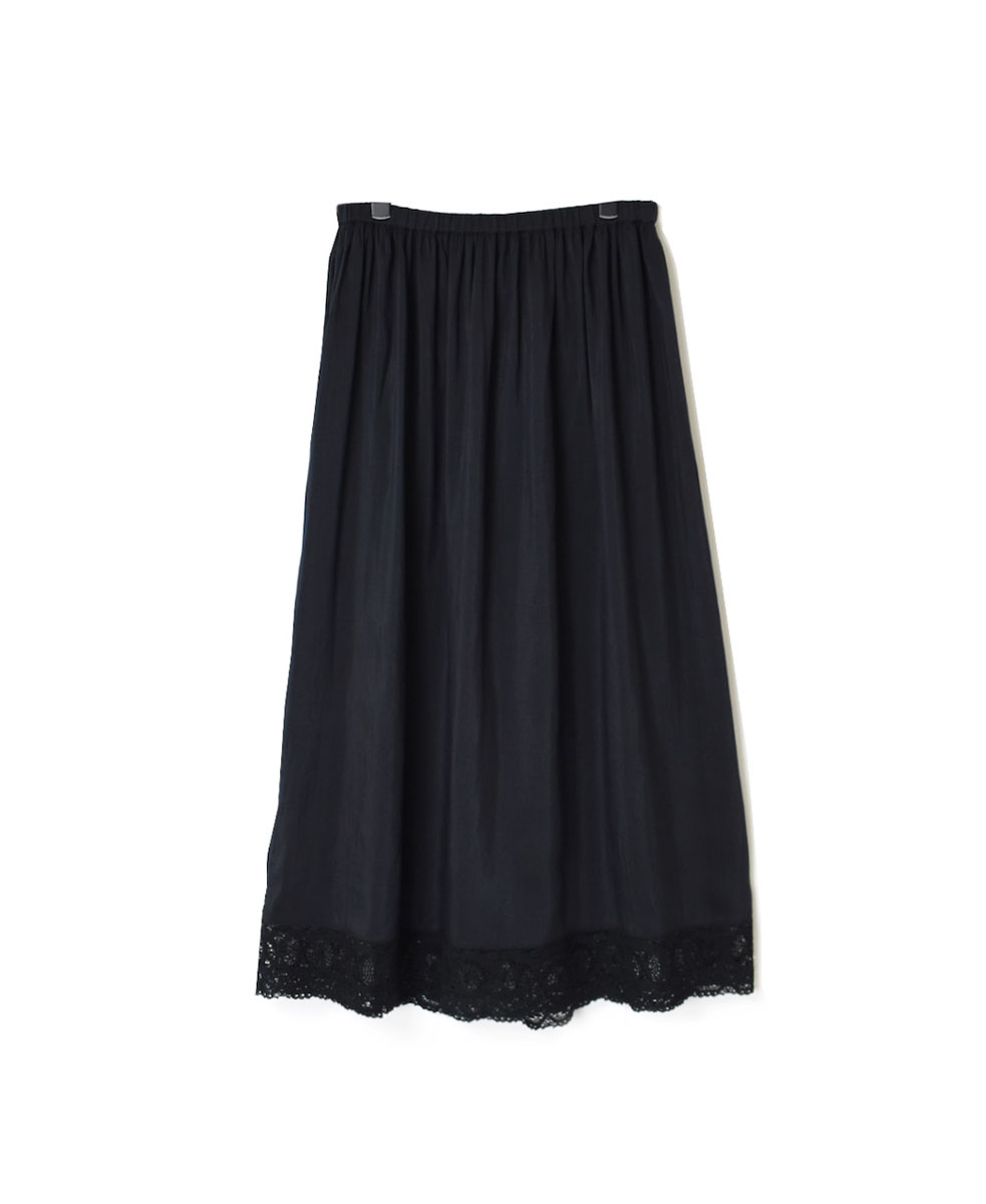 INMDS23021N (スカート) HANDWOVEN COTTON SILK WITH LACE EASY SKIRT