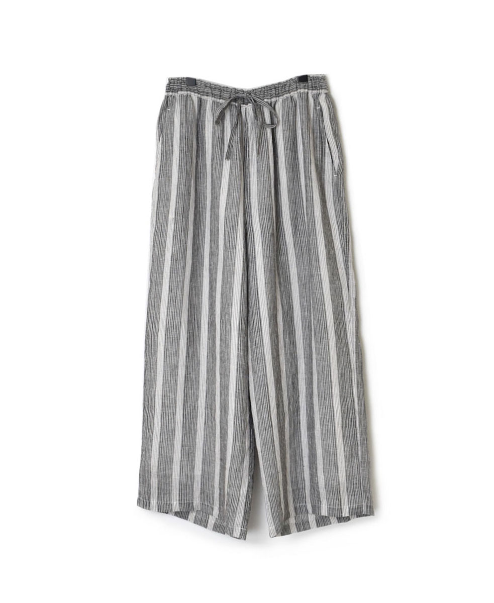 NMDS23116 (パンツ) 80’S POWER LOOM LINEN RANDOM STRIPE EASY PANTS