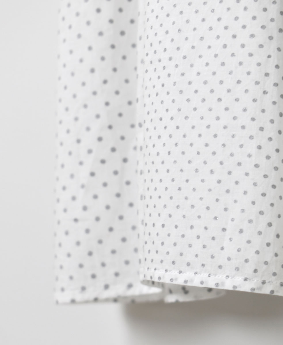 INMDS23072 (ワンピース) 80'S VOILE DOT PATHWORK BLOCK PRINT 80'S