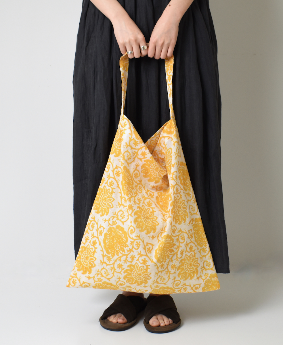 ZMD0319 (バッグ) FLOWER BLOCK PRINT ECO BAG