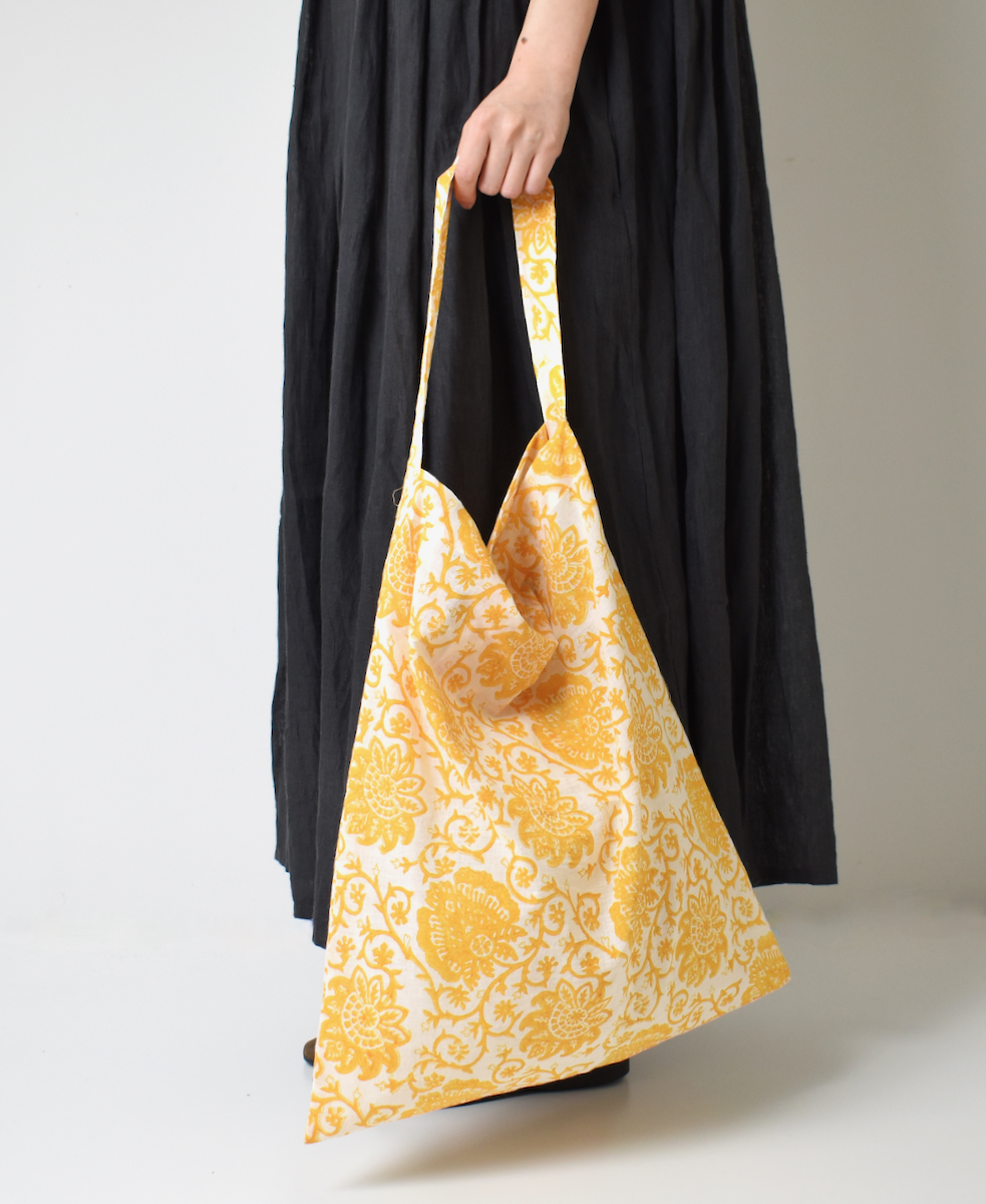 ZMD0319 (バッグ) FLOWER BLOCK PRINT ECO BAG