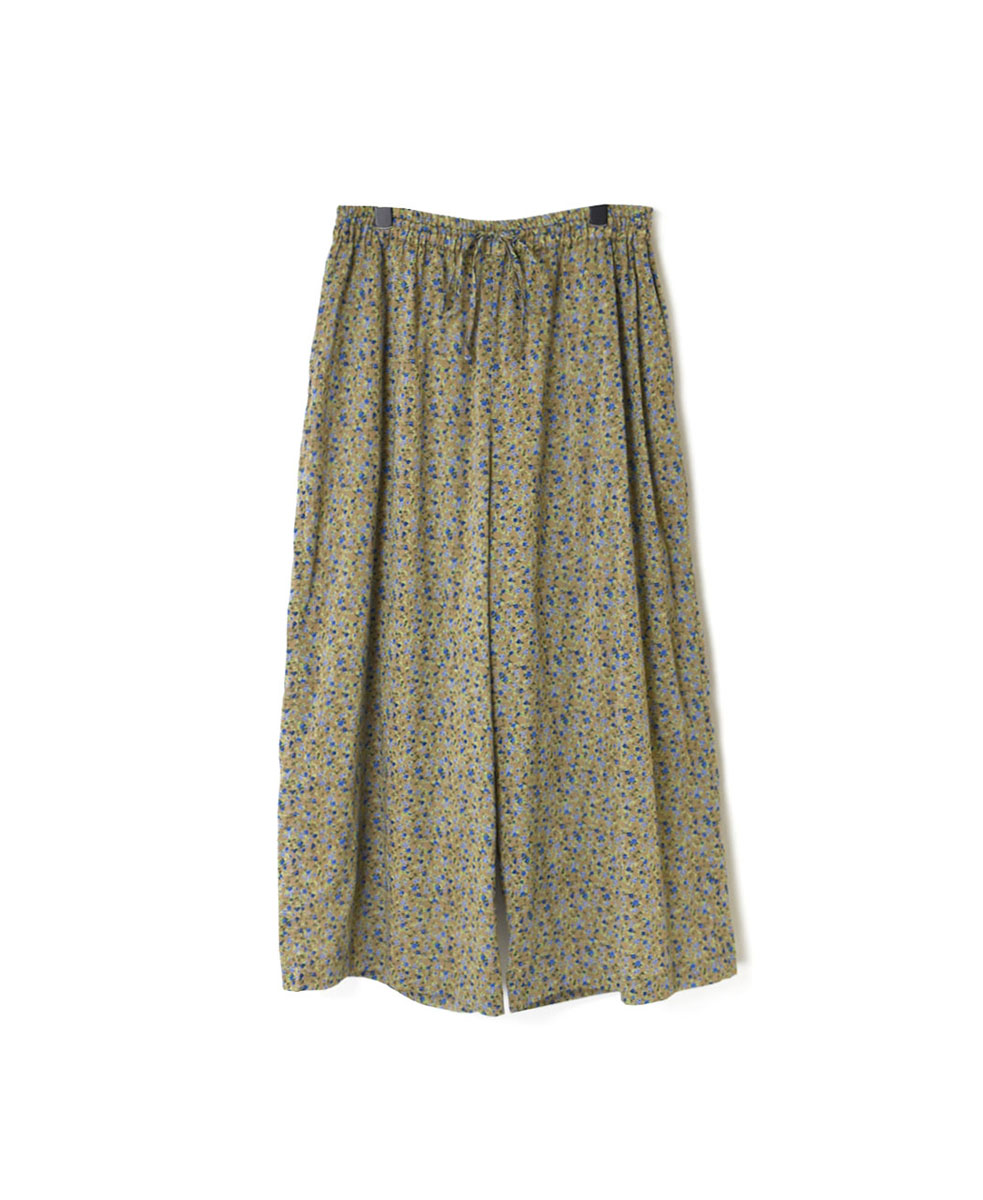 NSL23046 (パンツ) COTTON VOILE SMALL FLOWER PRINT WIDE EASY PANTS
