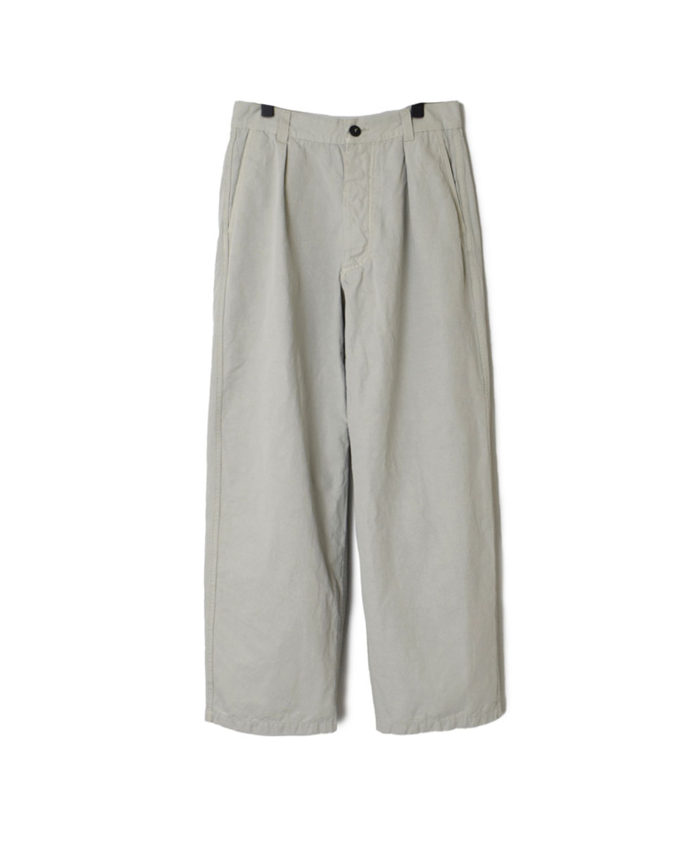 NAM1203KCL (パンツ) COTTON LINEN ONE-TUCK PANTS