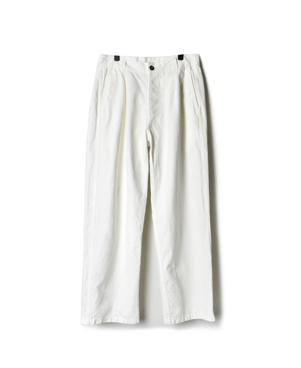 NAM1203KCL (パンツ) COTTON LINEN ONE-TUCK PANTS