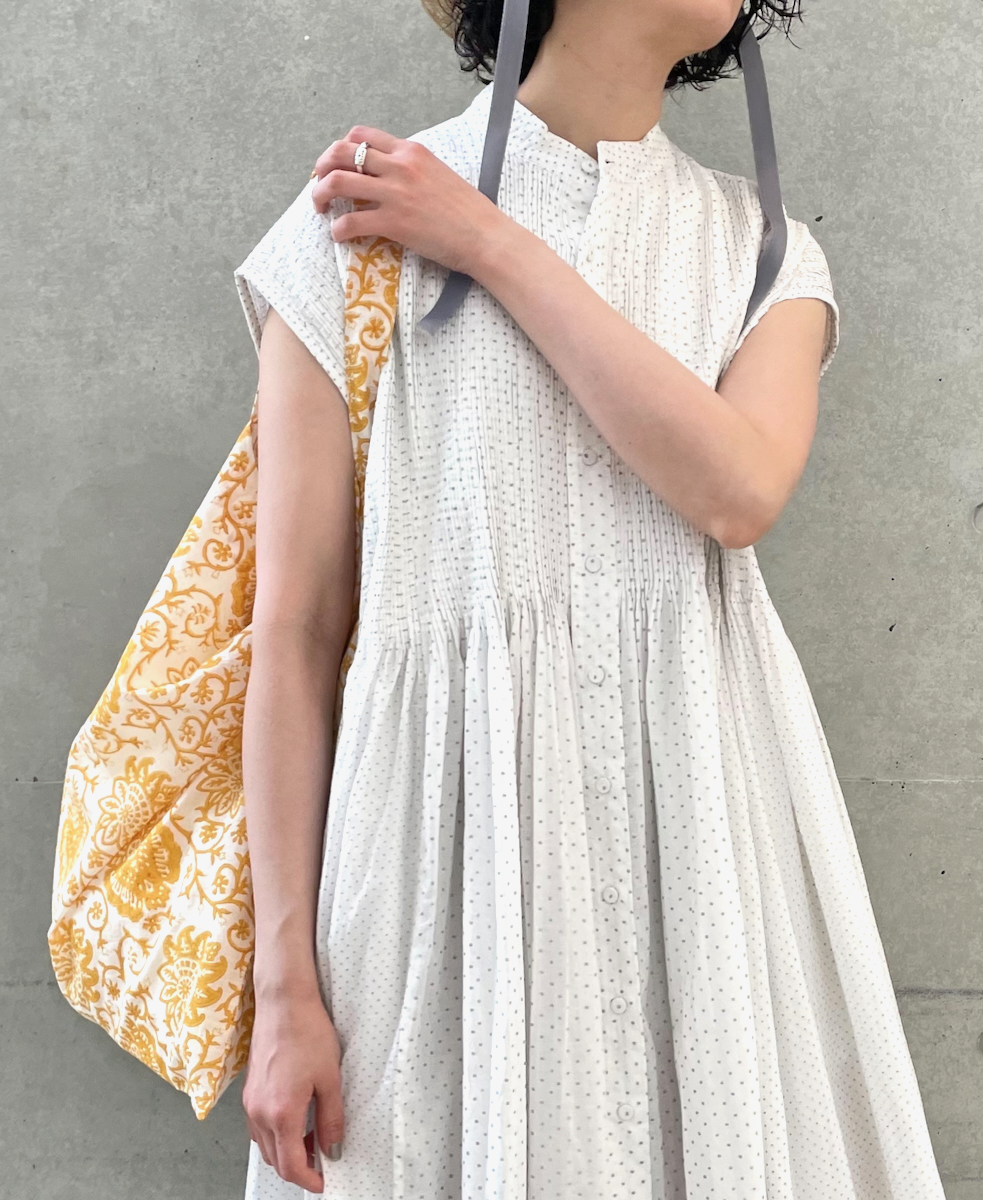 ZMD0319 (バッグ) FLOWER BLOCK PRINT ECO BAG