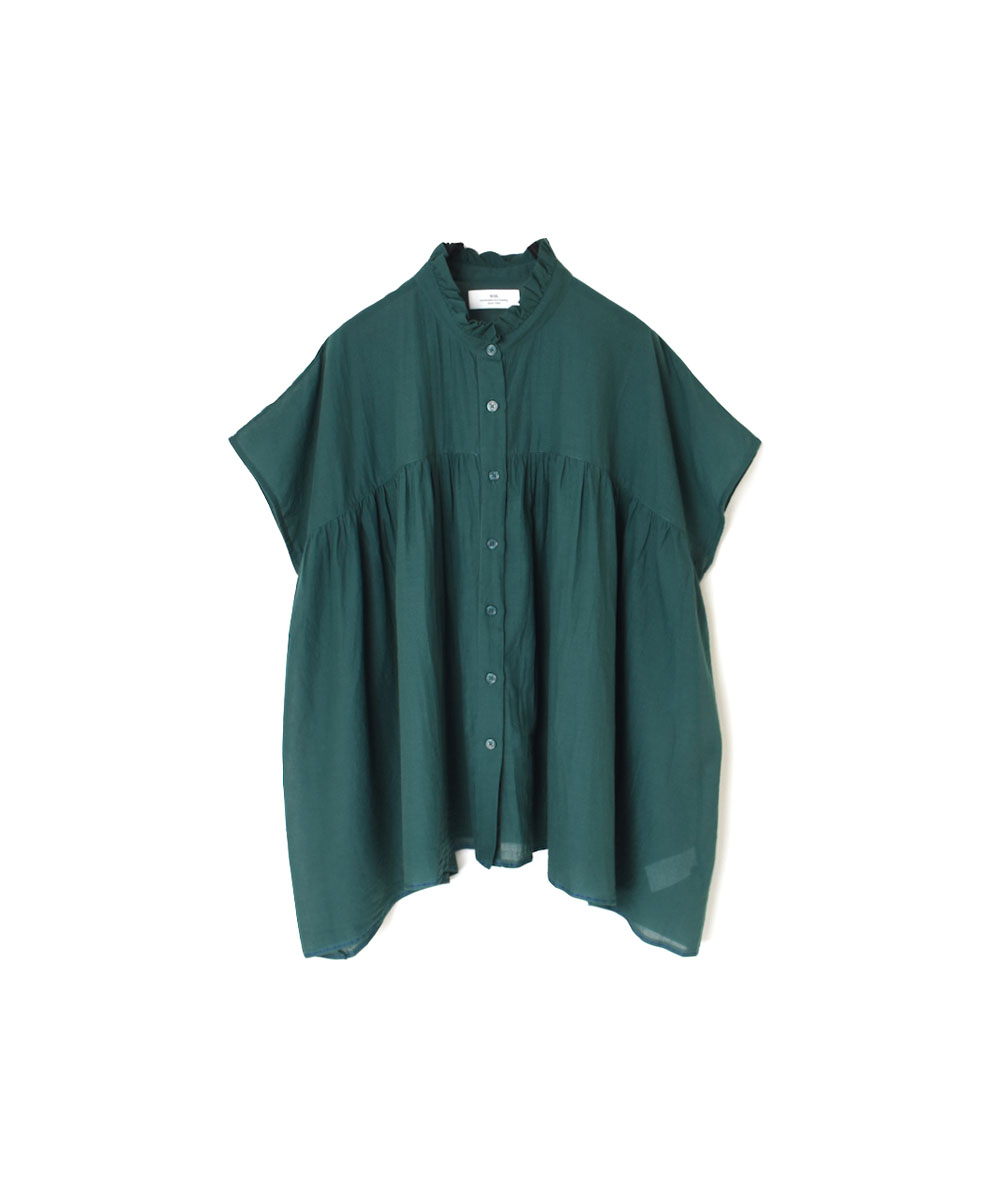 NSL23002 (シャツ) SUPER FINE VOILE WITH SELVAGE FRILL COLLAR FRENCH/SL SHIRT