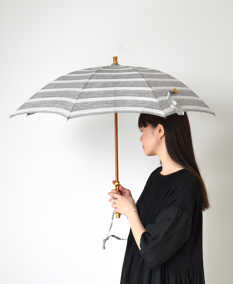 ●ONMDS2301 (日傘) PARASOL WITH BAMBOO HANDLE 47cm