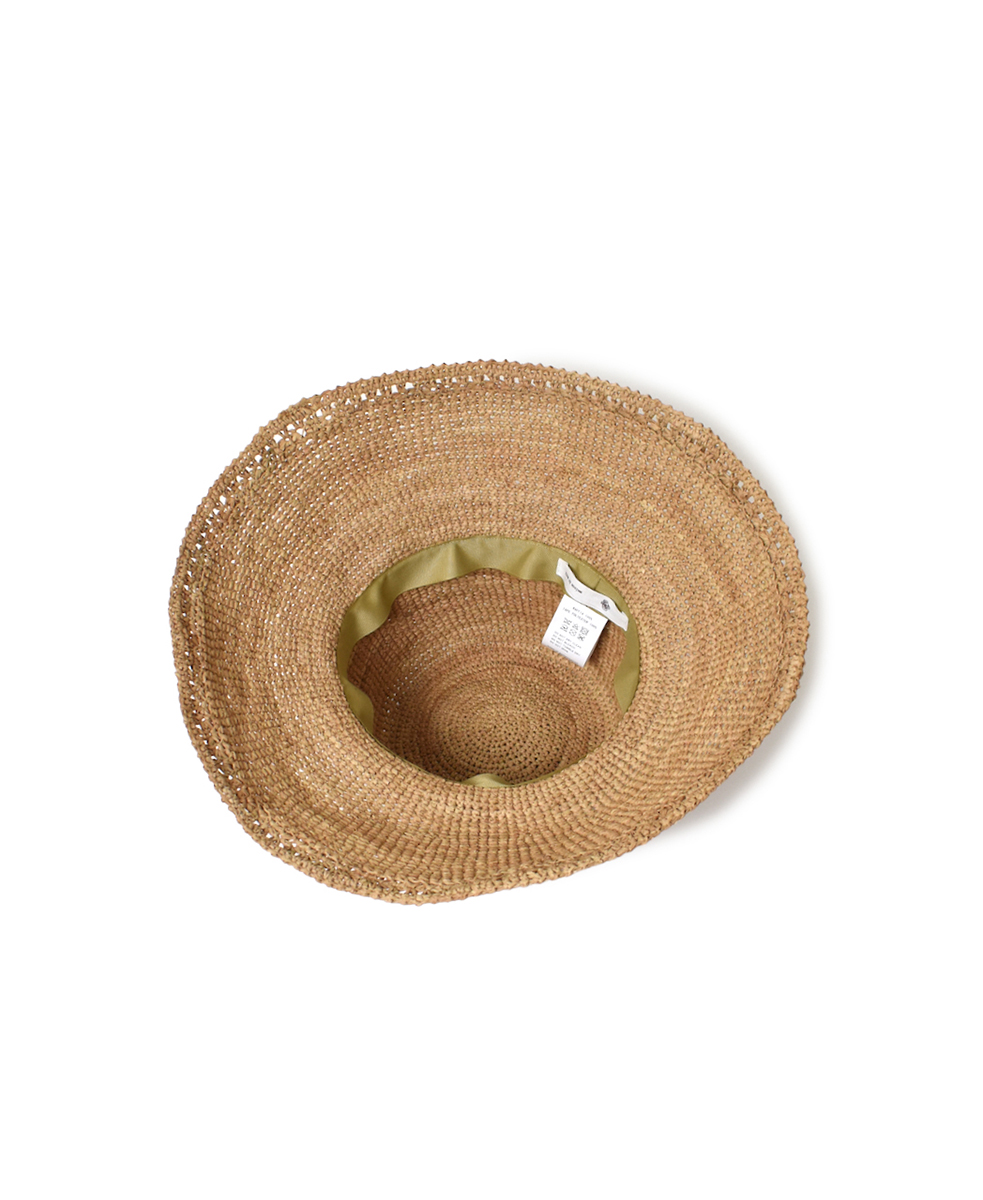 ●ANMDS2312 (帽子) RAFFIA HAT BRIM 12cm