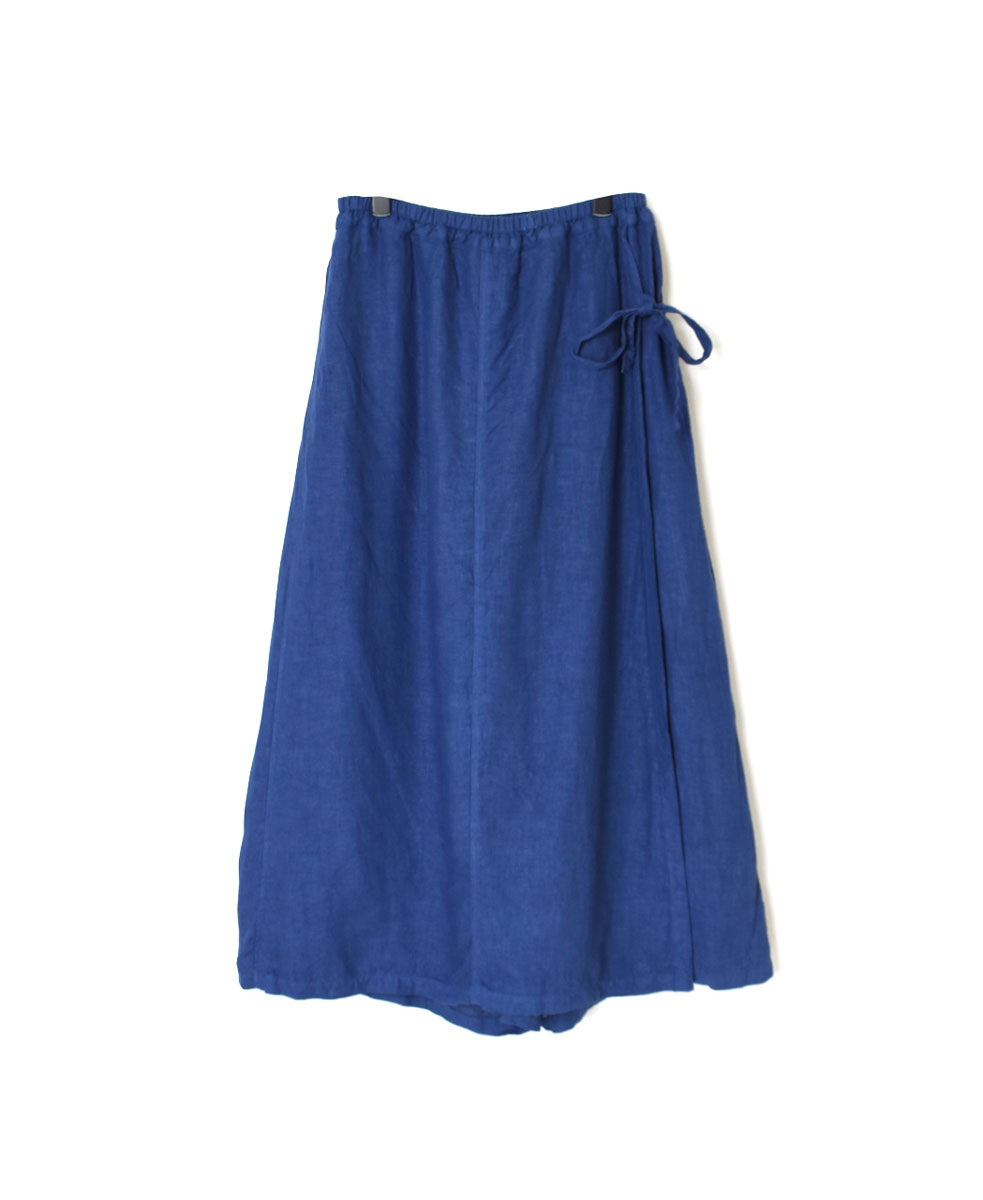 NAM1731LP (パンツ) LINEN PLAIN(OVER DYE) WRAP CULOTTES